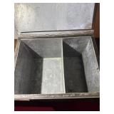 Galvanized metal box