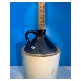 Corn whiskey jug, glaze crack on the handle