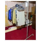Galvanized pipe clothes rack and clothes