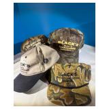 6 Black Brothers hats unused condition