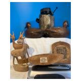 Hand carved antelopes from Kenya,
