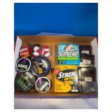 Line, hooks, bobbers