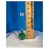 Green bud vase Made in Switzerland