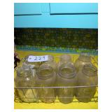 8 half gallon jars