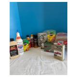 Car care supplies, fertilizer, misc