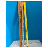 Three yard sticks