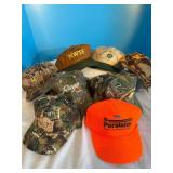 9 camouflage hats unused condition