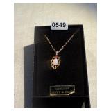 Genuine ruby/opal necklace