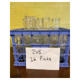 36 clean wide mouth pints