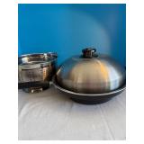 Turbo cooker, Stainless colander, stainless bowls
