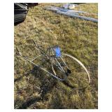 Row plow very loose frame