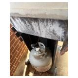 Propane grill and bottle