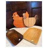 Cutting Boards, Wood Scoop