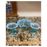 Blue Fluted Bowl, Vases