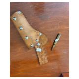 Leather toy holster (torn) 270 bullet