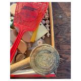 Leather hammer, finial, miscellaneous