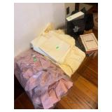 Swag set for 2 windows 66" each, bed linen,