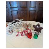 Christmas Glass, Bowls, Napkin Rings
