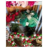 2 Shelf units & wreath assortments