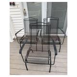 3 spring patio rockers wrought iron