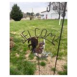 Welcome sign, Shepards hook