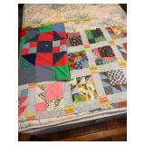 Pieced Quilt Top, Lap Throw