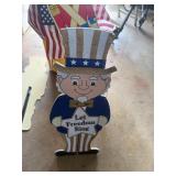 Yard signs, flags, handle misc.