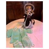 Hand Crocheted Baby Clothes, Doll