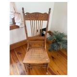 Oak Pressed Back Rocker