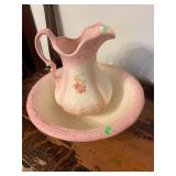Pink Bowl and Pitcher