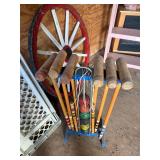 Wagon wheel, hall gates