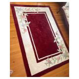 Red Floor Rug 60 x 90