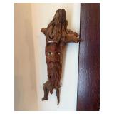 Hand Carved Wood Spirit or Wizard