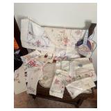 Embroidered tableware