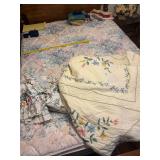 Curtains and Cream Bedspread