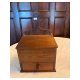 Walnut salt box with dovetail