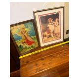 Pictures: Girl with Dog, Rock/Cross in Storm