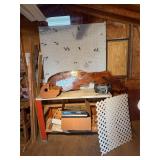 Grinder, bench & contents, everything in picture