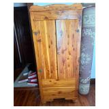 Cedar wardrobe 63" x 26" x 19"