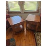 Pair Pine End Tables