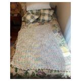 Crocheted baby blanket