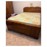 Full Waterfall Bed with Mattress set