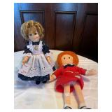 Shirley Temple and Orphan Annie dolls