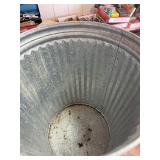 Galvanized trash can 31 gallons