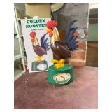 Battery Operated Golden Rooster Alarm Clock
