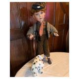 Ceramic Schoolboy on Stand