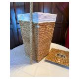 Wicker Clothes Hamper, with Lid