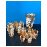 Pitcher & glasses white design