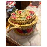 Sewing Basket and Contents