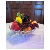 Glass basket of Fruit
